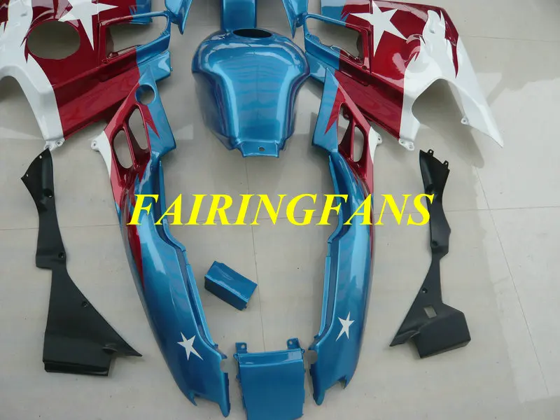 Изготовленный На Заказ обтекатель комплект для HONDA CBR600F2 91 92 93 94 CBR 600 F2 CBR 600F2 CBR600 1991 1994 красный голубой обтекатель части+ подарки HS15