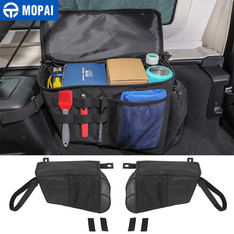 MOPAI Stowing Tidying for Jeep Wrangler JL 2018+ Car Trunk Side Storage Bag Organizer for Jeep Wrangler JL 2018+ Accessories