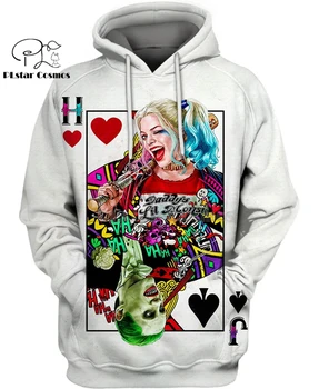 

PLstar Cosmos dc comic haha joker Harley Quinn 3d hoodies/shirt/Sweatshirt Winter autumn funny long selvee Harajuku streetwear