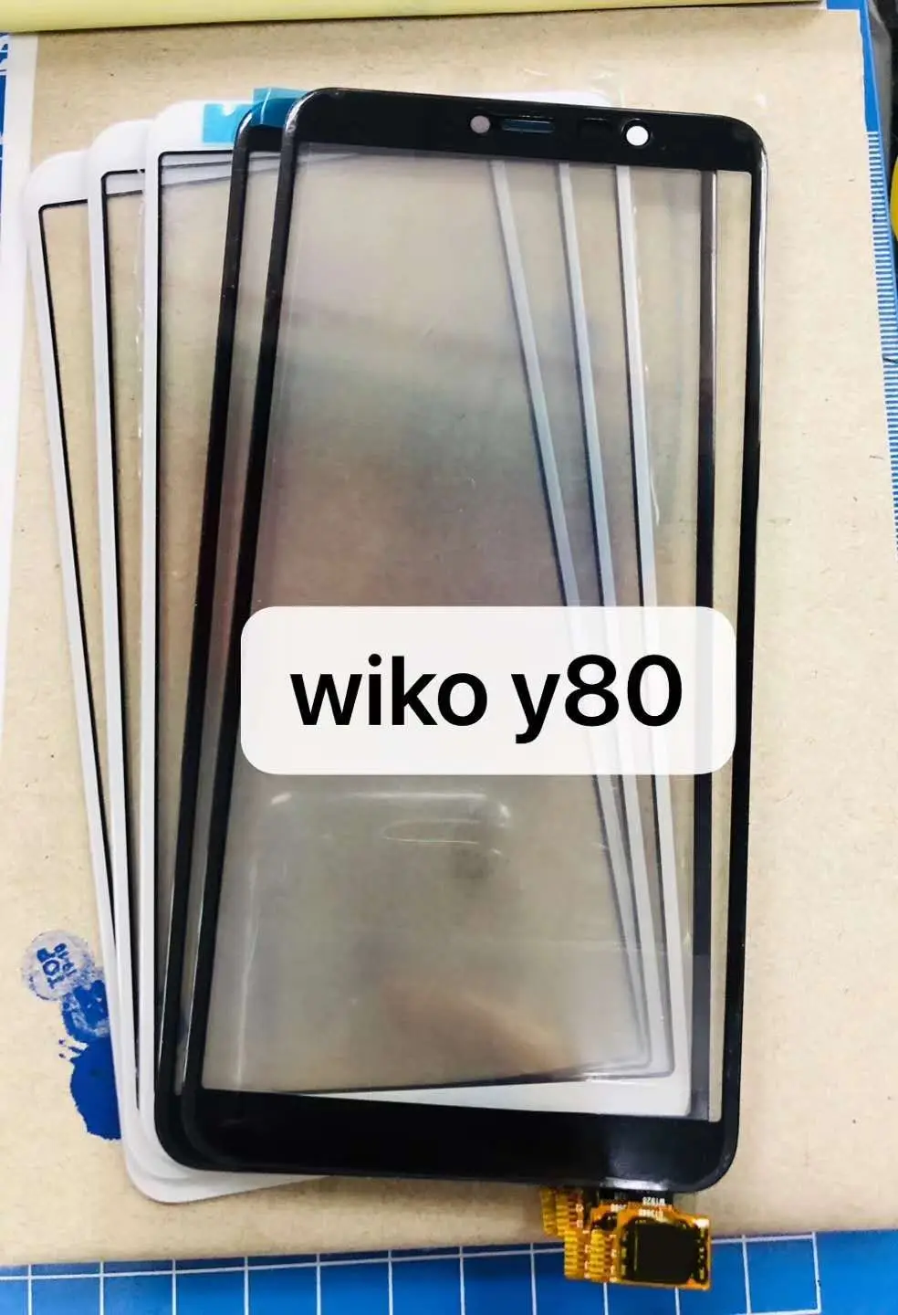 5,99 дюймов сенсорный экран дигитайзер для Wiko Y80 дигитайзер передняя панель сенсор стекло объектив сенсор Замена