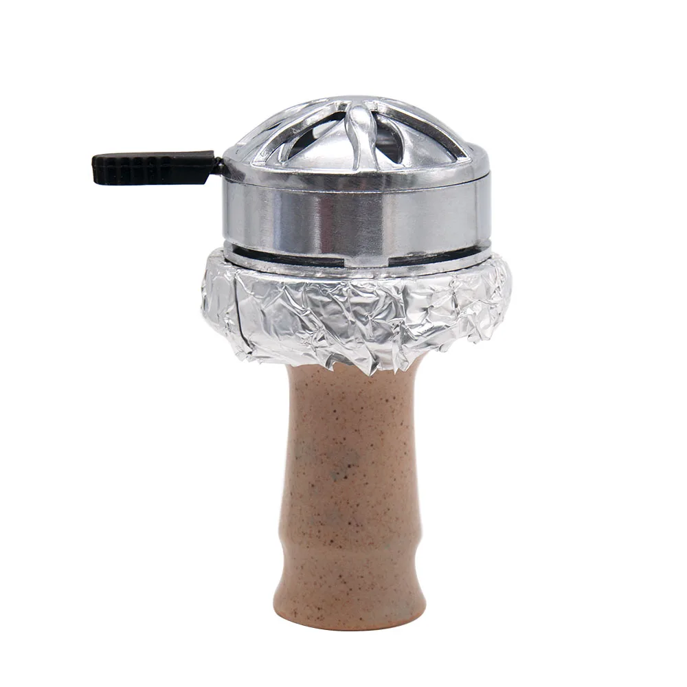 COURNOT Silicone Handle Hookah Shisha Charcoal Holder Metal Charcoal Burner Narguile Chicha Accessories