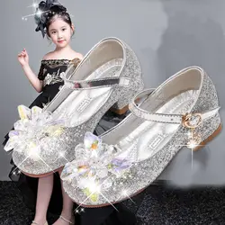 Детская одежда для девочек, с украшениями, большие стразы; женская обувь на плоской подошве, обувь для прошла; модельная обувь; 26-36 3369-9 TX03