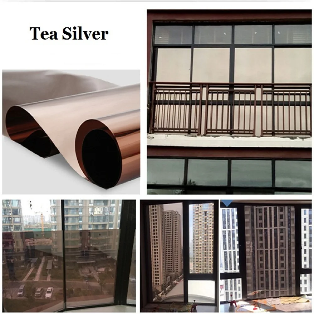 60cm 5m Reflective Mirror Film Anti Uv Heat Insulation Decorative Brown Color Solar Window Film Foil For Privavy Protection Decorative Films Aliexpress