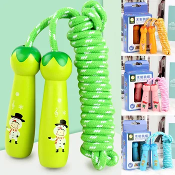 

2020 Toys For Children Student Casual Work Out Fitness Wooden Skipping Rope Sport animal Jump rope game boy and girl toys gift