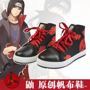 

Cosplay Anime Naruto Canvas Shoes Cool Printed Breathable Shoe for Halloween party Japan anime canvas Shoes