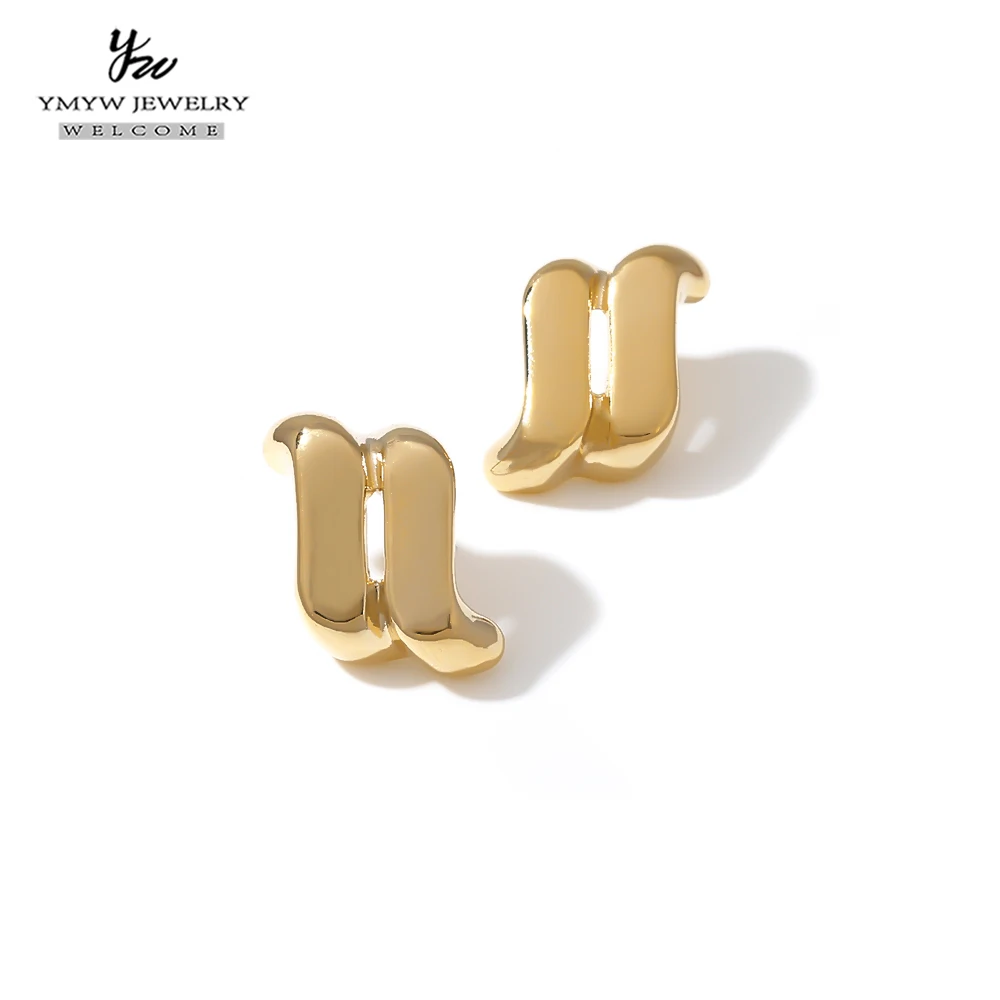 YMYW модные минималистичные 14 золотых цветов серьги-гвоздики, темпераментные геометрические брендовые очаровательные серьги для женщин ювелирные изделия