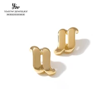 YMYW модные минималистичные 14 золотых цветов серьги-гвоздики, темпераментные геометрические брендовые очаровательные серьги для женщин ювелирные изделия