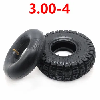 

Lightning Delivery 3.00-4 (10"x3", 260x85) Knobby Scooter, ATV and Go Kart Electric Scooter DIY Tires and Tube Set Parts