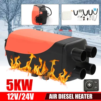 

12V 5KW Car Diesels Air Parking Heater Car Heater LCD Remote Control Monitor Switch Trucks Bus Trailer