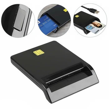 

USB2.0 Bank ID Card Reader ID CAC DNIE ATM SIM For Smart Tax Declaration Bank ID Card Reader Smart Card Reader