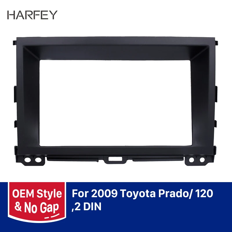 Harfey Автомобильный gps Чехол Авторадио Фасции 2Din рамка монтажный комплект для Toyota Prado установка приборной панели отделка монтажный комплект панель установочный комплект