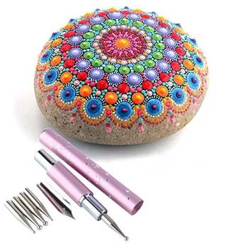 DIY Stone Mandala Dotting Painting Drawing Stylus Pens Set 1