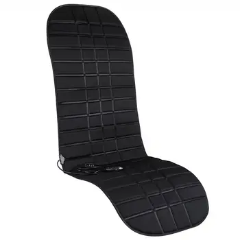 

12V Universal Powered Car Rear Bench Heated Seat Cushion Seat Pad Cover Warmer Black With Auto Temperature Control