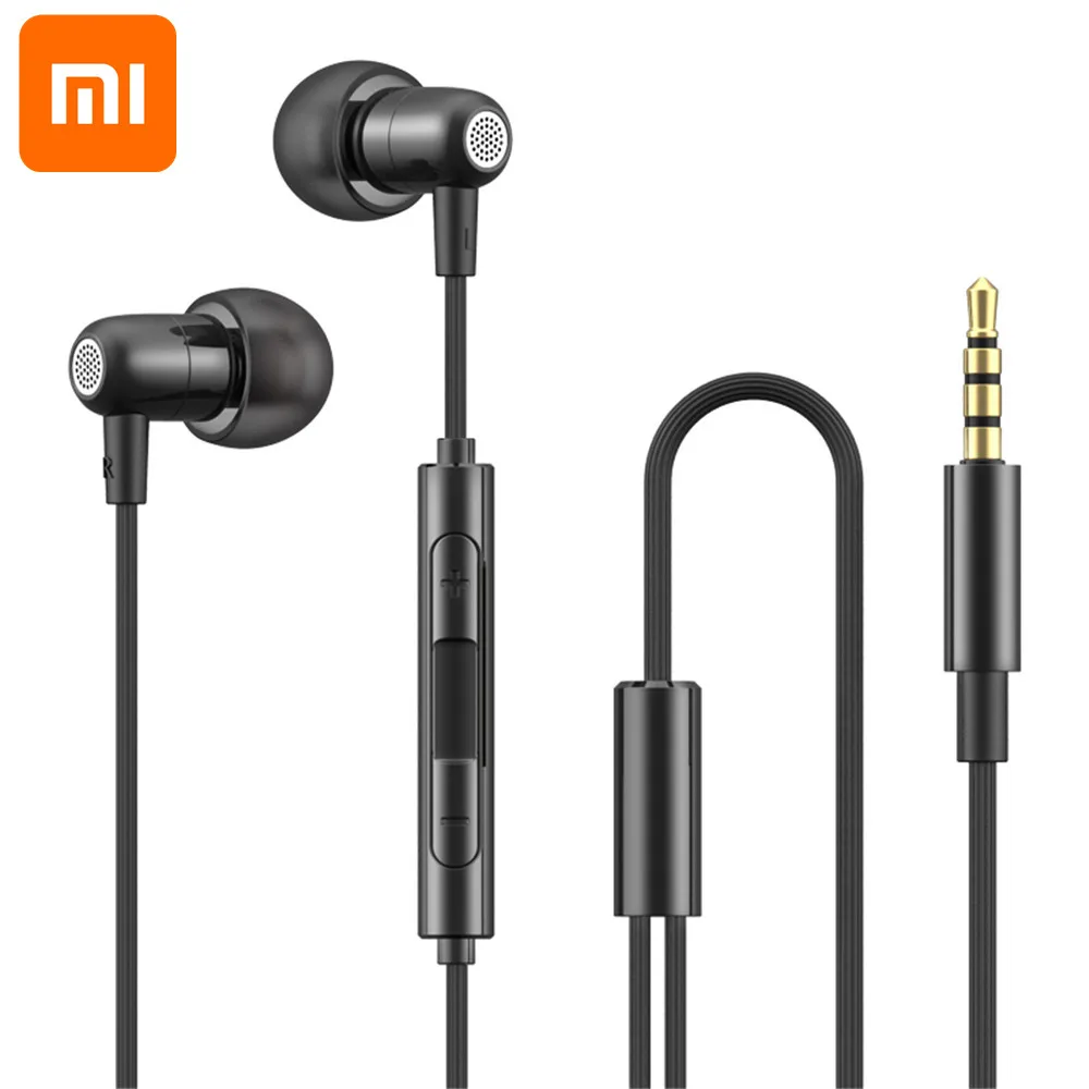 Универсальные внутриканальные стереонаушники Xiaomi 1 2 м 3 5 мм басовые стерео
