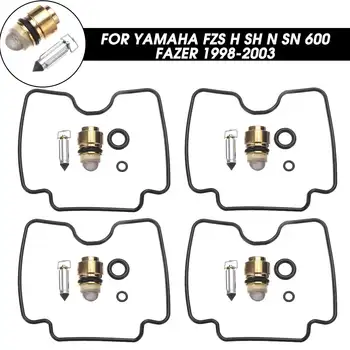

Autoleader 4x Motorcycle Carburetor Repair Kits Floating Needle Rebuild Tool Set For Yamaha FZS H SH N SN 600 Fazer 1998-2003