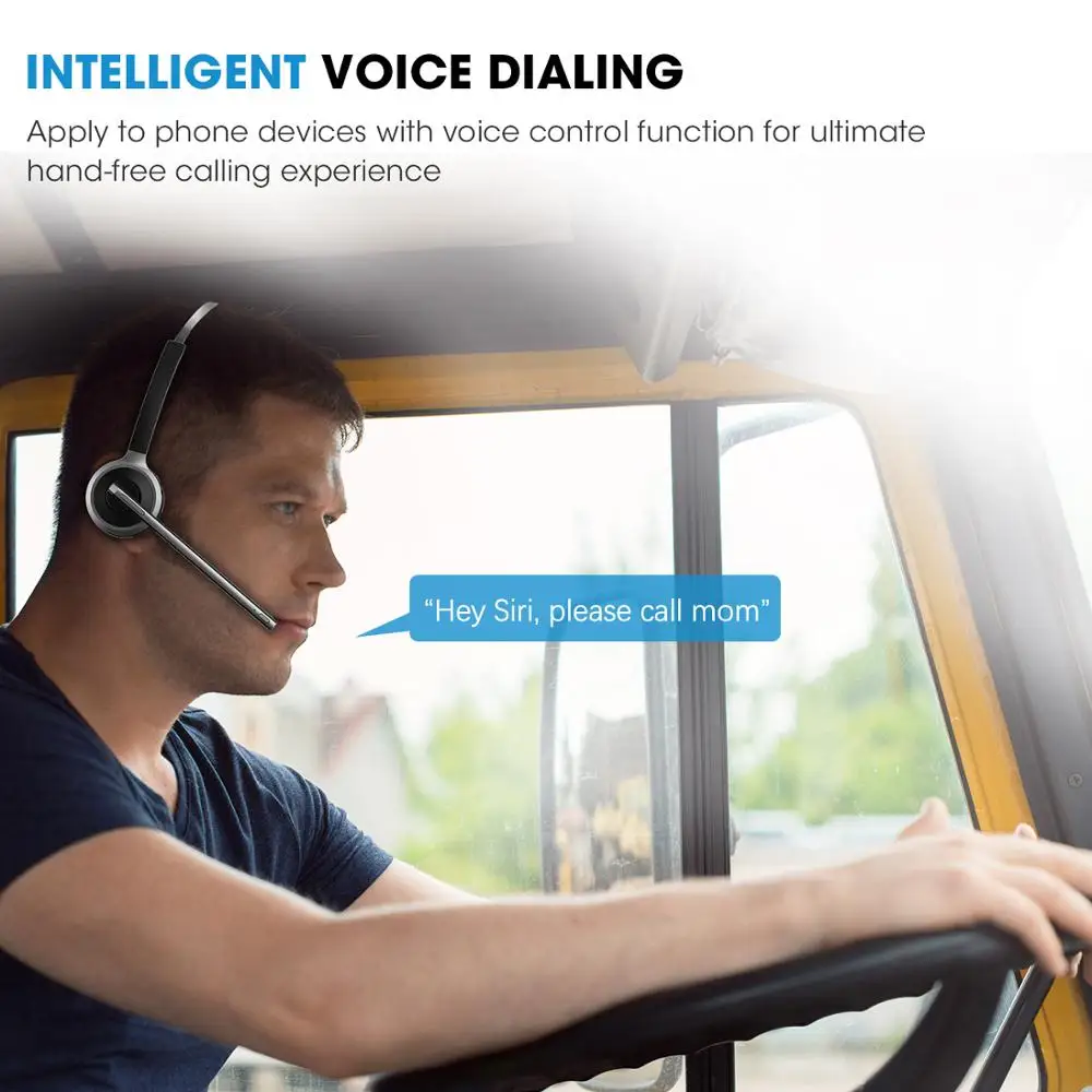 MPOW профессиональная Bluetooth беспроводная гарнитура для водителей без рук со