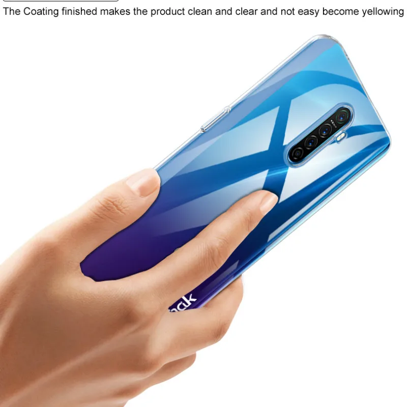 Прозрачный чехол Imak Crystal Pro с полной защитой для Realme X2 Чехол устойчивый к