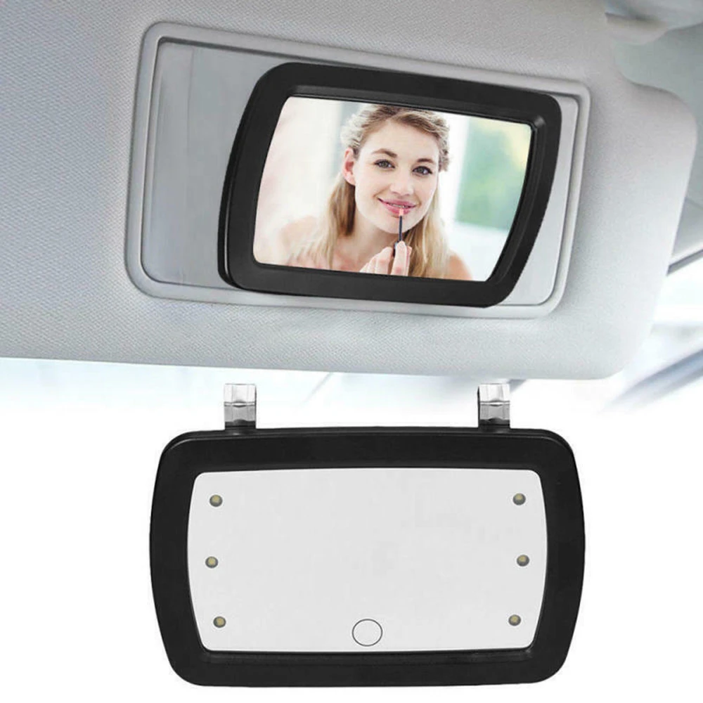 Replacement Car Vanity Mirror Sun Visor For Truck Automobile Touch Screen Design Auto 6 Led Lighted Mirror Covers Aliexpress