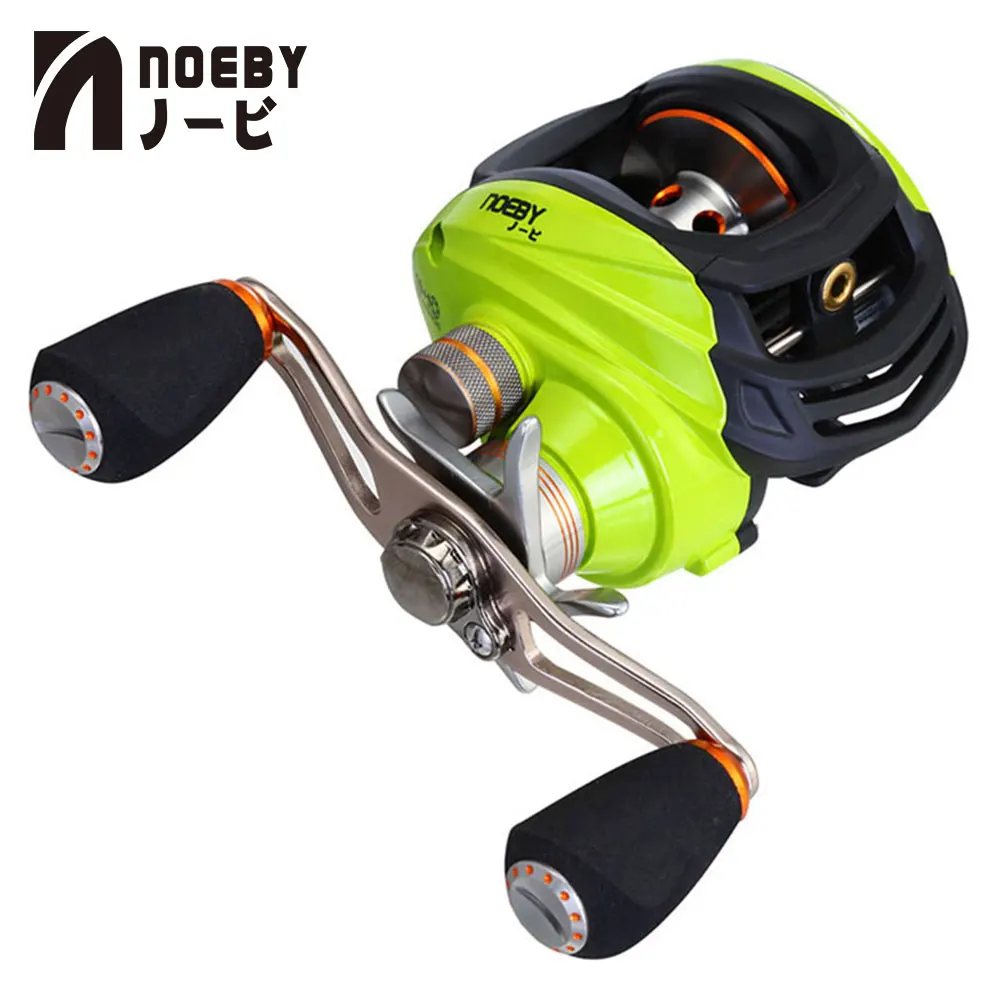 

NOEBY Angelrollen Bait Casting Reel High Speed Ratio 6.3:1 Drag Power 4kg Weight 198g Ballbearing Sea Fishing Tackle Pesca