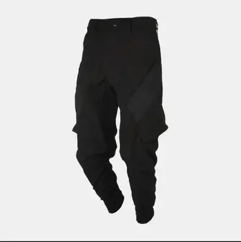 

New tide brand men's simple loose trousers Japanese hair stylist fashion casual harem pants singer costumes