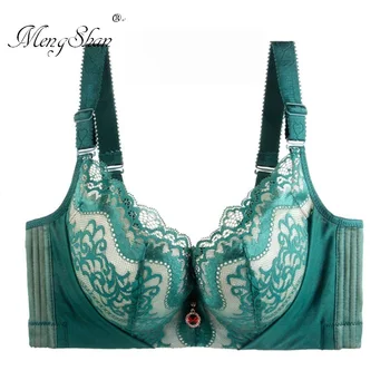 

Push Up Bra Women's Lace Underwire Bras Adjusted-strap Plus Size Brasserie with Padded 34 to 50