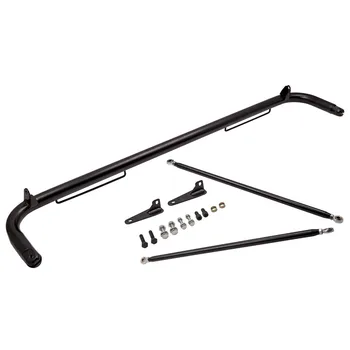 

For Stainless Steel Racing Safety Seat Belt Chassis Roll Harness Bar Kit Rod Black