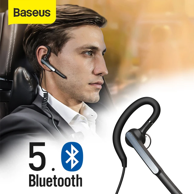 Baseus A10 Bluetooth Headset APTX Wireless Bluetooth Earphone AI Smart Handsfree Business Headset with HD Mic IP55 Waterproof