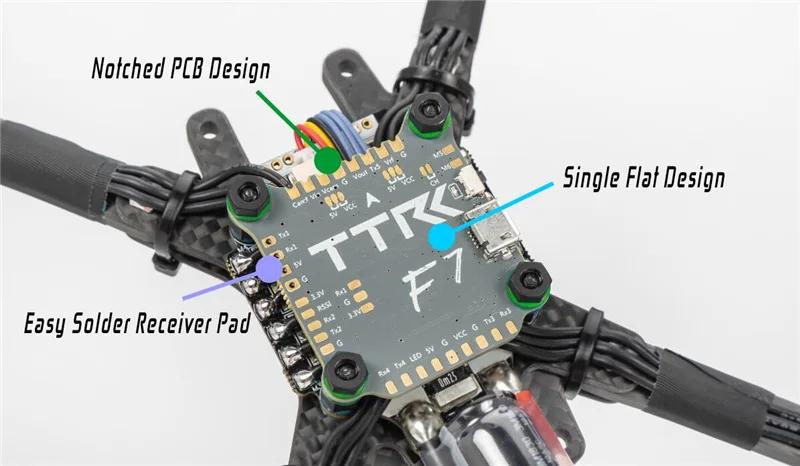 TransTEC F7 F722 3-6S 5 V/3A BEC 30x30mm Betaflight Контроллер полета OSD MPU6000 Uarts 5 для FPV гоночный Дрон и Радиоуправляемый квадрокоптер