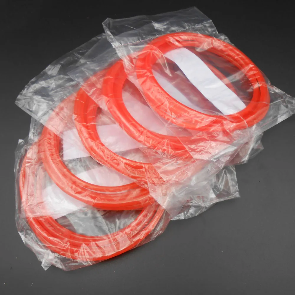 5Pcs Drum Riding Cycling Training Table Transmission Roller Riding Platform PU Belt Diameter 5MM Circumference 192CM Orange φ M5