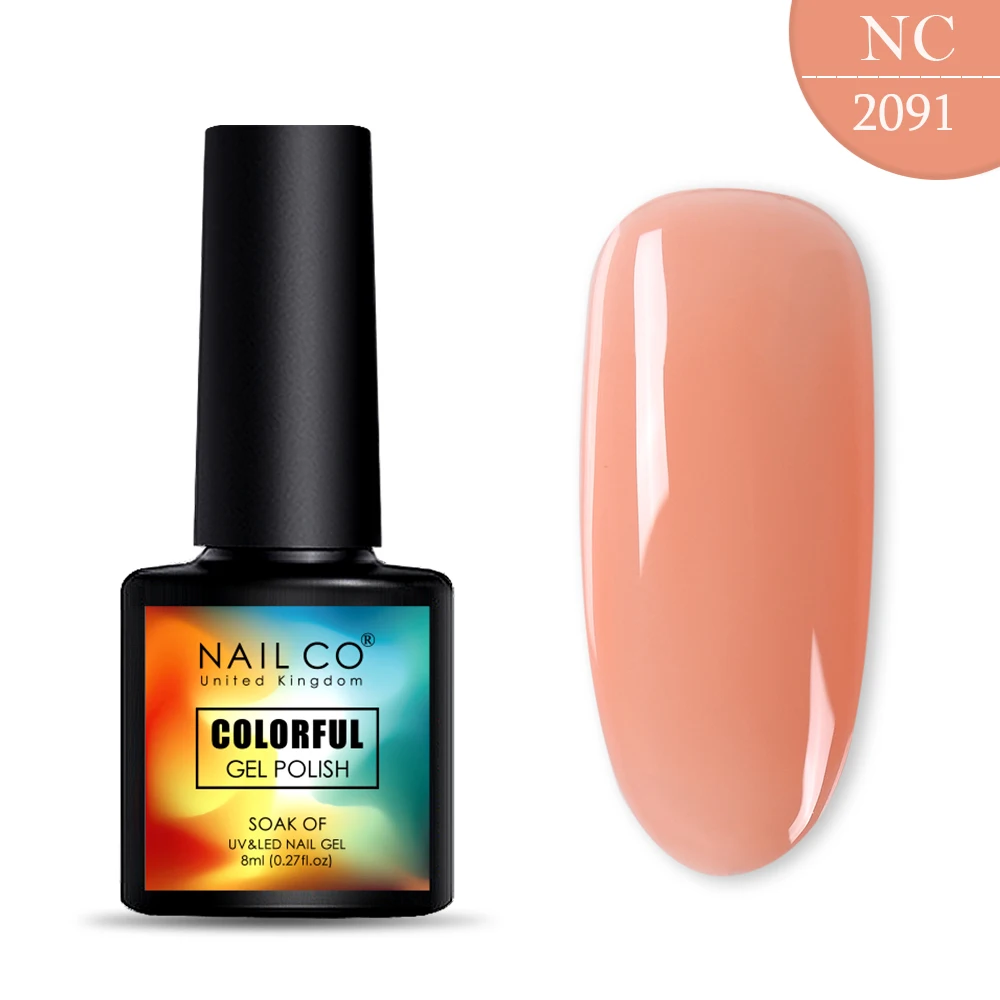 NAILCO, 8 мл, 130 цветов, Гель-лак для ногтей Lucky color, Гель-лак для ногтей, дизайн ногтей, Гель-лак Esmalte Nails Lak Hybrid Soak Off - Цвет: 2091