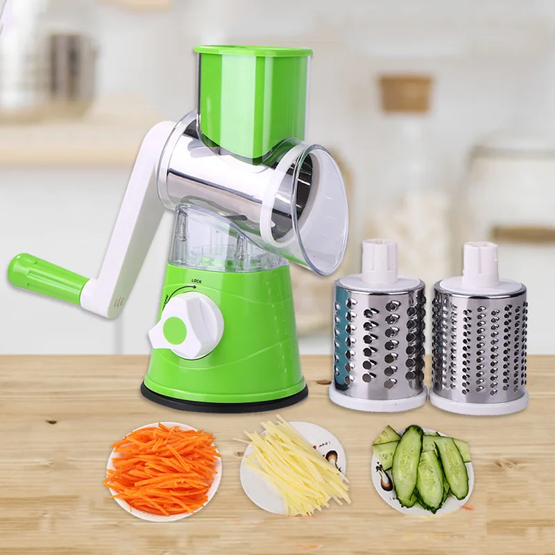Kitchen Grater Vegetable Slicer Chopper Manual processor 3 in 1