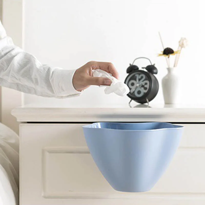 HOT Mini Hanging Accessories Kitchen Accessories Organizer Plastic Household Cleaning Tools Waste Garbage Trash Can Bin