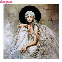 Фото на заказ DIY 5D алмазная картина Африканская женщина Алмазная мозаика полная квадратная/круглая Алмазная вышивка красивая девушка вышивка крестиком