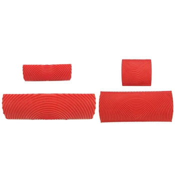 

Wood Graining DIY Set Imitation Wood Grain Paint Roller Brush Wall Painting Tool Sets Wall Texture Art Painting Tool Set