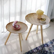 Table basse créative de Style nordique, mobilier de salon de maison rétro, balcon, pour la négociation de loisirs, coin café