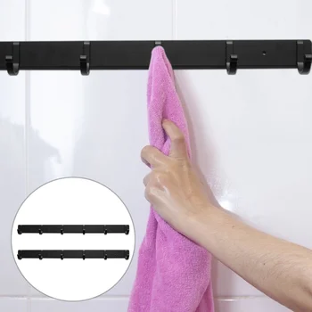 

2 pcs Coat and Hat Hook Racks Aluminium Hanger Towel Hooks for Home