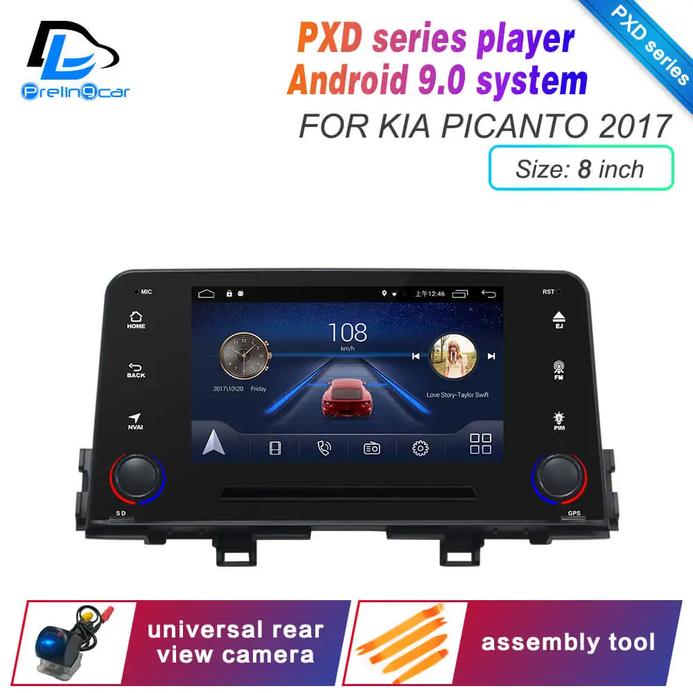 Android 9,0 DSP 4G Lte мультимедийный dvd-плеер для KIA Morning Picanto KX3 подголовник монитор Радио Стерео навигационная система - Цвет: PXD 8 Picanto 2017