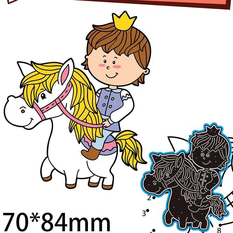 

70*84mm Prince Charming Metal cutting Dies Craft Embossing Scrapbooking paper craft Greeting Card