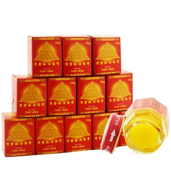 

12PCS 100% Original Vietnam Gold Tower Balm Ointment Pain Relief Arthritis Tiger Balm Essential Oil Cool Cream Medical Plaster