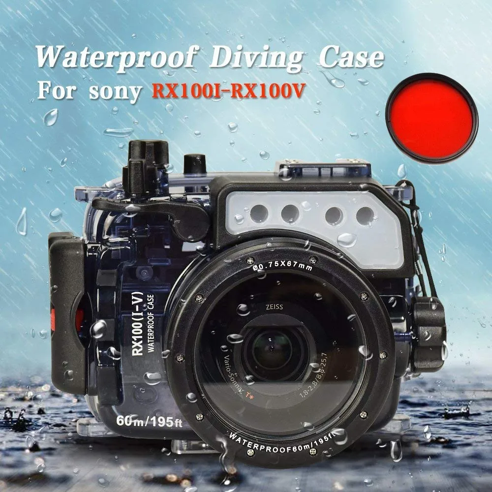 Seafrogs 60 м/195ft подводная камера лампы проектора Sony RX100(I-V) с купольным портом