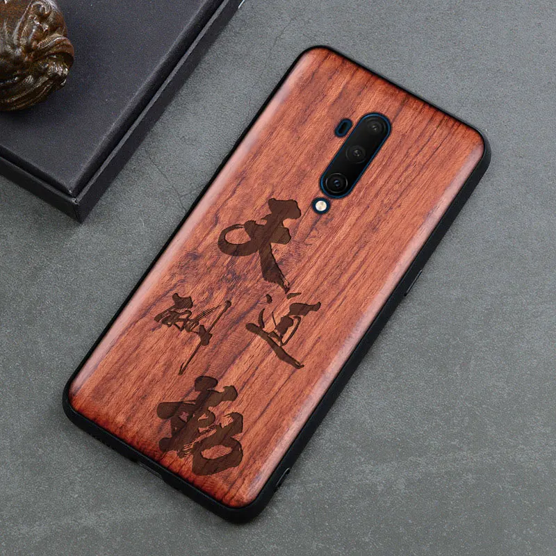 Деревянный чехол для телефона для Oneplus 7T Pro Чехол роскошный деревянный 7 Pro задняя крышка ТПУ бампер чехол для Oneplus 5T 6 6T 7 Pro 7T Pro Funda