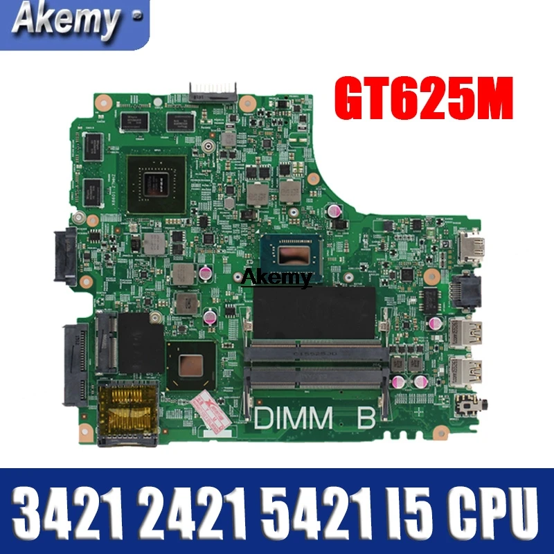 

12204-1 Laptop motherboard for DELL INSPIRON 3421 2421 5421 Test original mainboard I5 CPU GT625M Graphics card 8 memory