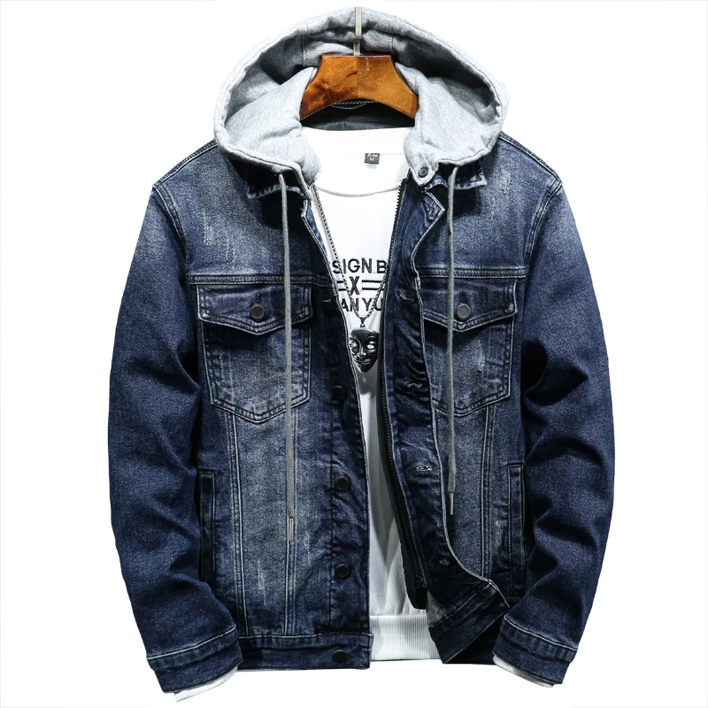 2020 Hooded Cotton Liner Denim Jakets 