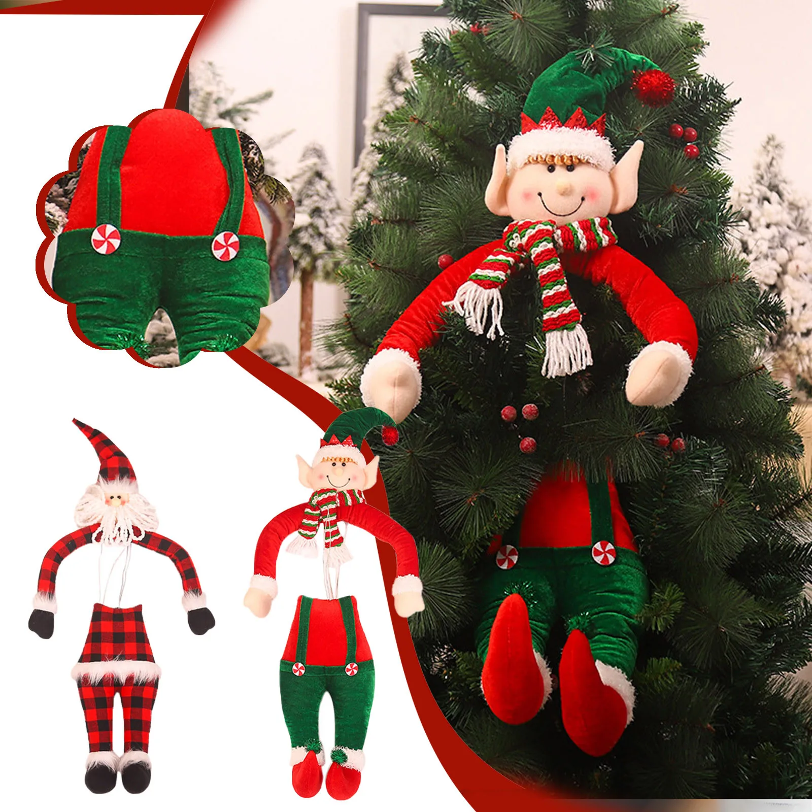 eten Emotie het spoor Kerstboomversiering Kerstman Pop Boom Holding Party Decoratie Navidad  Vrolijk Kerstfeest Decoraties Voor Huis Noel - AliExpress