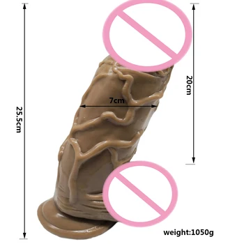 26*7CM Super Huge Dildos Giant Big Dildo Realistic Soft Penis Anal butt Plug Vagina Massage Adul Sex Toys For Woman Adult Game 4