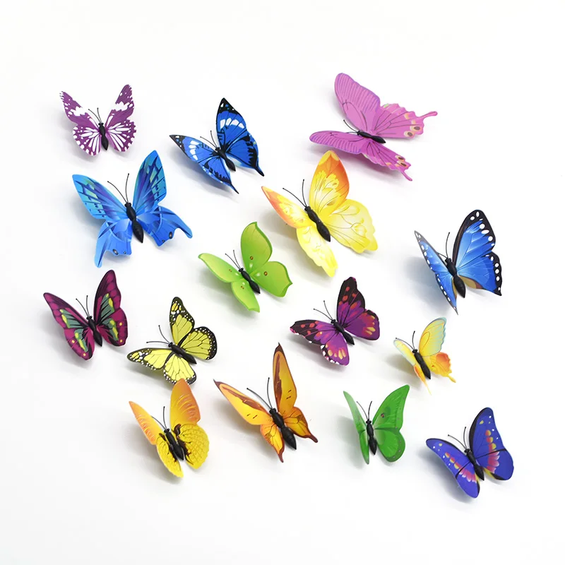 12pcs Mixing Pvc Wall Sticker 3d Butterfly Decor Home Butterflies Wall Stickers Art Decals Kids Room Fridge Window Decoration Buy At The Price Of 1 60 In Aliexpress Com Imall Com