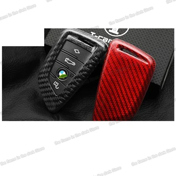 

Lsrtw2017 Carbon Fiber Abs Car Key Case Trims for Bmw X1 X3 X4