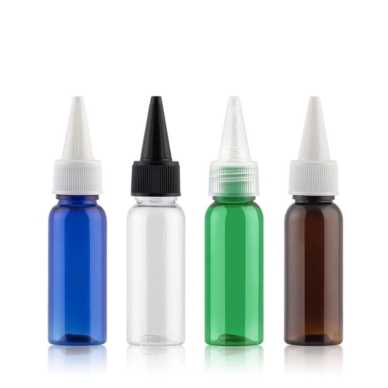 20 мл 100 шт. коричневая синяя пластиковая твист крышка пустая бутылка