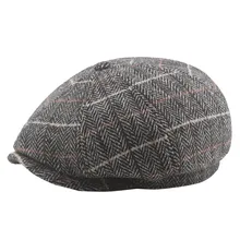 Nae Fashion PN винтажная осенне-зимняя мужская шляпа в клетку, сохраняющая тепло, шляпа художника, берет, женские повседневные Шапки, Casquette Sombrero Mujer