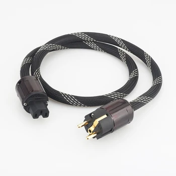 

Audiocrast P103&DW30 Copper HIFI Audio Power Cable Cord EU Schuko plug Gold plated schuko power cable